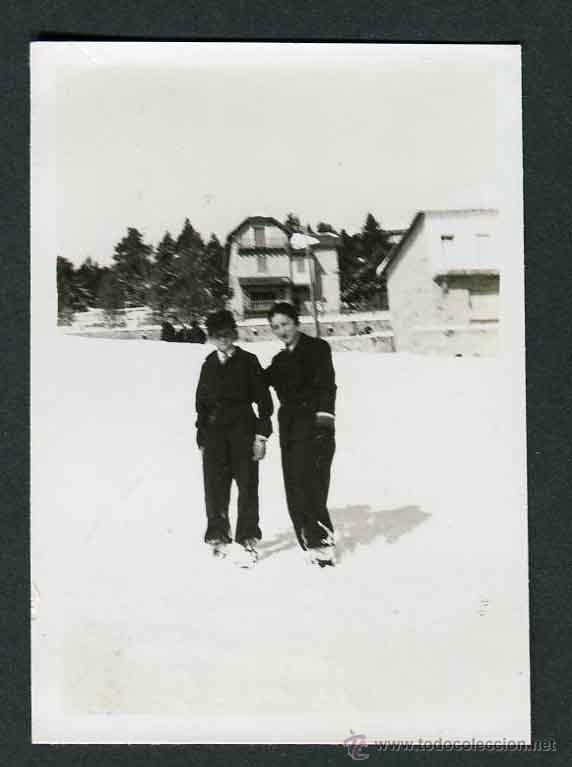 Fotograf&iacute;a antigua: Esqu&iacute;. Preciosa foto. Pirineos-2. c. 1935