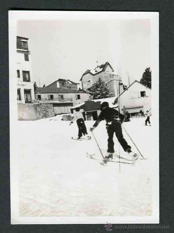 Fotograf&iacute;a antigua: Esqu&iacute;. Pirineos. Nieve-3. c. 1935