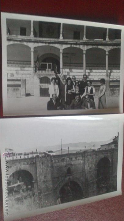 Fotograf&iacute;a antigua: PAREJA DE PEQUE&Ntilde;AS FOTOGRAFIAS RONDA (MALAGA)