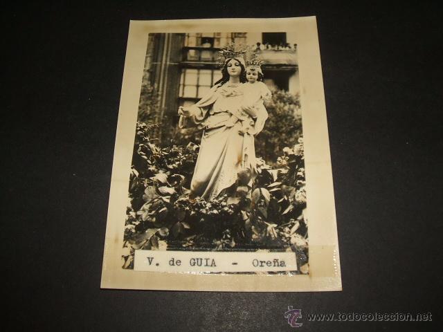 Fotografia antica: ORE&Ntilde;A CANTABRIA VIRGEN DE LA GUIA ANTIGUA FOTOGRAFIA