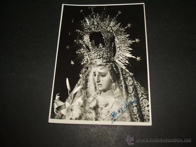 Alte Fotografie: PUENTE GENIL CORDOBA SEMANA SANTA NUESTRA SE&Ntilde;ORA DE LOS DOLORES BORDAS FOTOGRAFO ANTIGUA FOTOGRAFIA