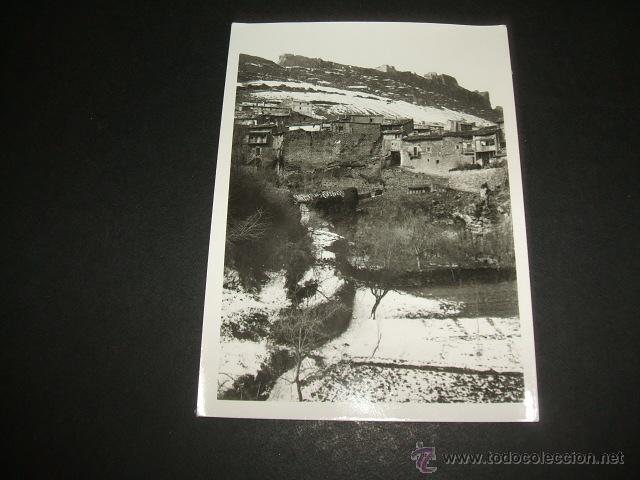 Antique Photography: COMARCA DE ALBARRACIN TERUEL VISTA DE UNA LOCALIDAD ANTIGUA FOTOGRAFIA