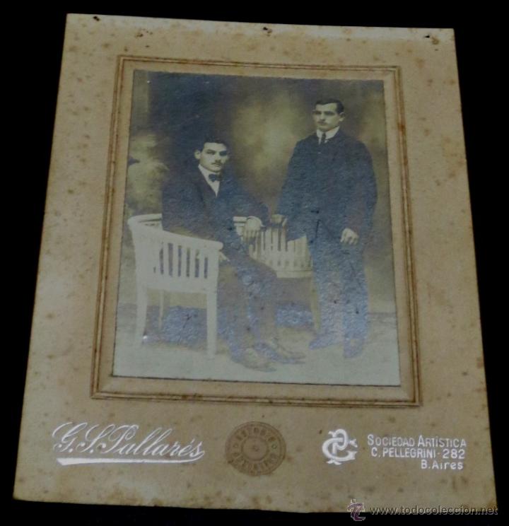 Fotografia antiga: FOTOGRAF&Iacute;A CABALLEROS FOTO G.S. PALLAR&Eacute;S BUENOS AIRES