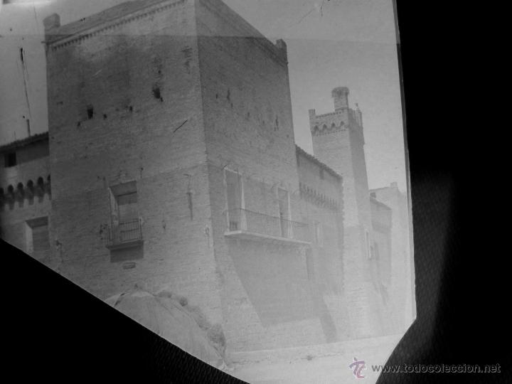 Antique Photography: PLACA PARTIDA DE CRISTAL EN NEGATIVO DE ALGUN CASTILLO O EDIFICACION ESPA&Ntilde;OLA