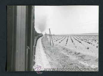 Fotograf&iacute;a antigua: Tren. Ferrocarril. Preciosa vista. c. 1965