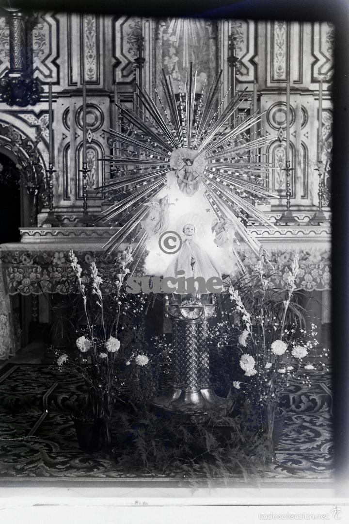 Fotograf&iacute;a antigua: PLACA FOTOGRAFICA ORIGINAL DEL NI&Ntilde;O JES&Uacute;S IGLESIA ANTIGUO ASILO DE LOS DESAMPARADOS CASTELLON