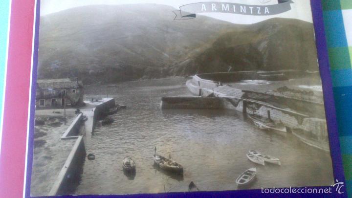 Fotograf&iacute;a antigua: ANTIGUA FOTOGRAFIA ARMINTZA, LEMONIZ, VIZCAYA 23 X 17,5 CM, VISTA PUERTO, A&Ntilde;O 1940