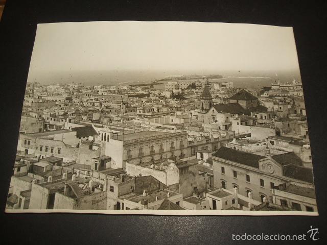 Fotografia antica: CADIZ VISTA DE LA CIUDAD FOTOGRAFIA A&Ntilde;OS 20 13 X 18 CMTS CHRISTIAN DE CATERS FOTOGRAFO