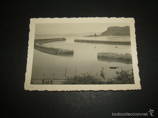 Fotograf&iacute;a antigua: VIZCAYA UN PUERTO FOTOGRAFIA A&Ntilde;OS 40 6 X 9 CMTS