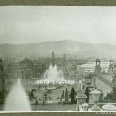 Fotografía antigua: FOTO ORIGINAL EXPOSICION INTERNACIONAL BARCELONA 1929 FUENTES MONTJUICH PLAZA ESPAÑA - 8X5,5 CM