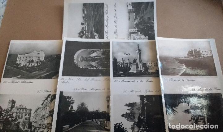 Fotograf&iacute;a antigua: CINCO FOTOGRAFIAS TAMA&Ntilde;O POSTAL DE CADIZ CON DOBLE FOTO BRILLO CADA UNA. LEER