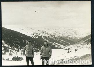 Fotograf&iacute;a antigua: Pirineos. Estaci&oacute;n de esqu&iacute; sin identificar. A&ntilde;os 60