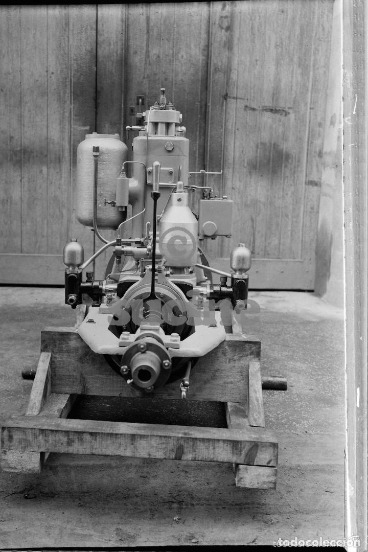 Antique Photography: 2 PLACAS ORIGINALES TAMA&Ntilde;O 9X12 MOTOR MARINO DE 2 TIEMPOS