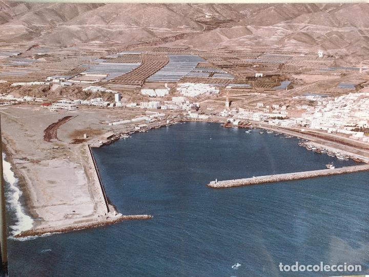 Fotograf&iacute;a antigua: GRAN FOTOGRAFIA AEREA, PUERTOS, ADRA, ALMERIA, PAISAJES ESPA&Ntilde;OLES, 37,5 X 27,5 CM