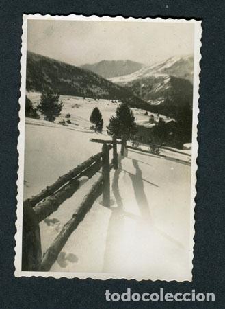Fotograf&iacute;a antigua: LA MOLINA. Estaci&oacute;n de esqu&iacute;.  Paiseje nevado-2. 2/1950