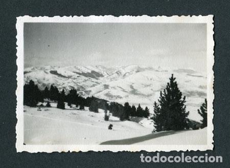 Fotograf&iacute;a antigua: LA MOLINA. Estaci&oacute;n de esqu&iacute;.  Paisaje nevado-3. 2/1950