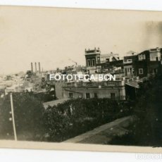 Fotografía antigua: FOTO ORIGINAL BARCELONA VISTA DE LA CENTRAL ELECTRICA DEL PARALELO DESDE POBLE SEC MONTJUIC AÑOS 30