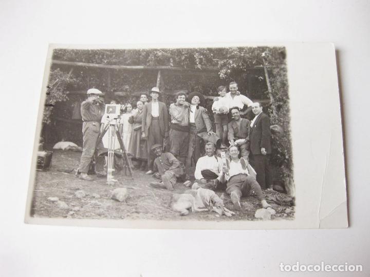 Fotograf&iacute;a antigua: FOTOGRAF&Iacute;A POSTAL DE LA GRABACI&Oacute;N DE UNA PEL&Iacute;CULA DE PRINCIPIOS DEL SIGLO XX