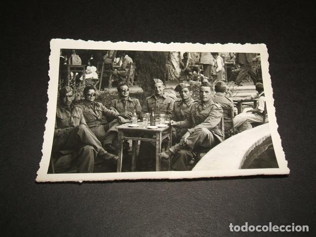 Antique Photography: TETUAN MARRUECOS ESPA&Ntilde;OL A&Ntilde;OS 40 GRUPO DE MILITARES FOTO LOZANO