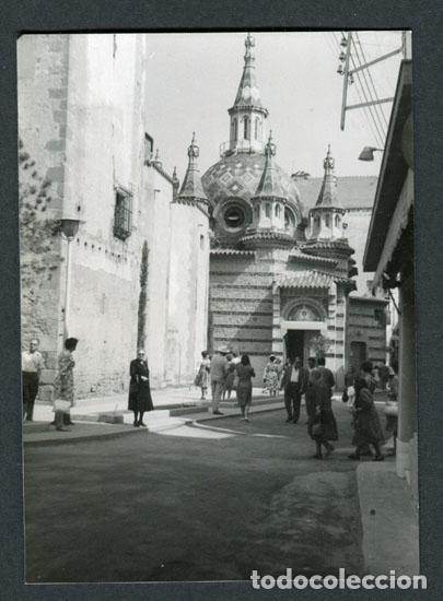 Antique Photography: Costa Brava. LLORET. Iglesia. Calle. 1962