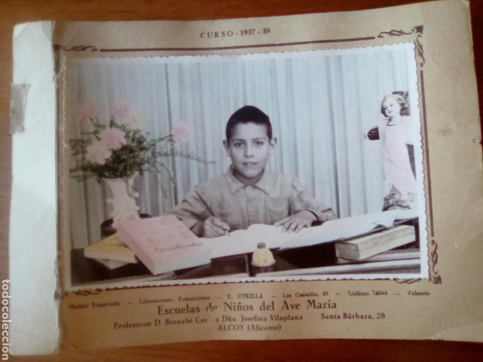 Antique Photography: FOTO ESCOLAR CURSO 1957-58 ESCUELAS DE NI&Ntilde;OS DEL AVE MAR&Iacute;A ALCOY, ALICANTE