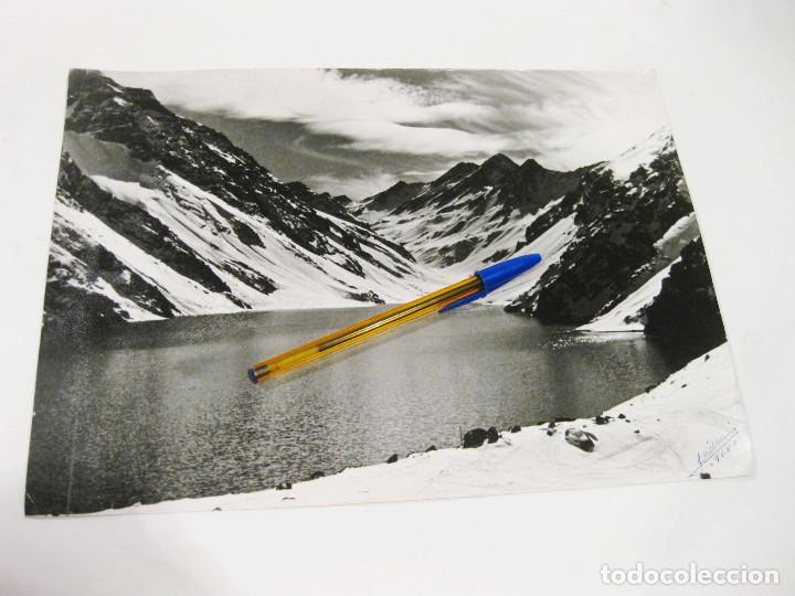Fotograf&iacute;a antigua: Fotograf&iacute;a original de la Laguna del Inca. 1968. Campeonatos Mundiales de Sky, 1966.