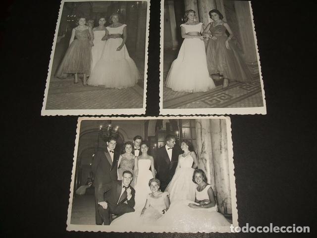 Antique Photography: AVILES ASTURIAS 3 FOTOGRAFIAS 1957 NOVEL FOTOGRAFO FIESTA EN EL TEATRO