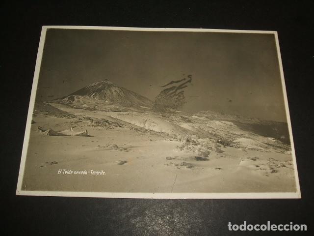 Fotografia antiga: EL TEIDE NEVADO TENERIFE FOTOGRAFIA 11,5 X 16,5 CMTS