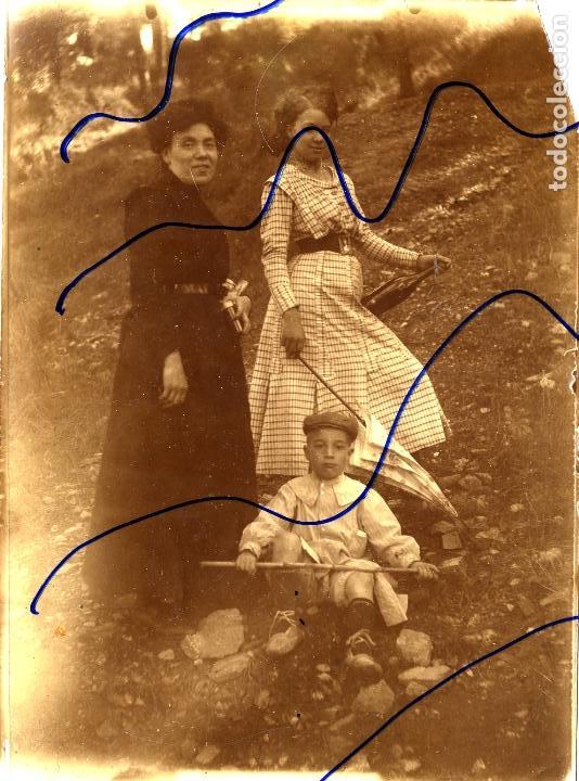 Photographie ancienne: RETRATO FAMILIAR  TAMA&Ntilde;O POSTAL GRANDE SIN REVERSO