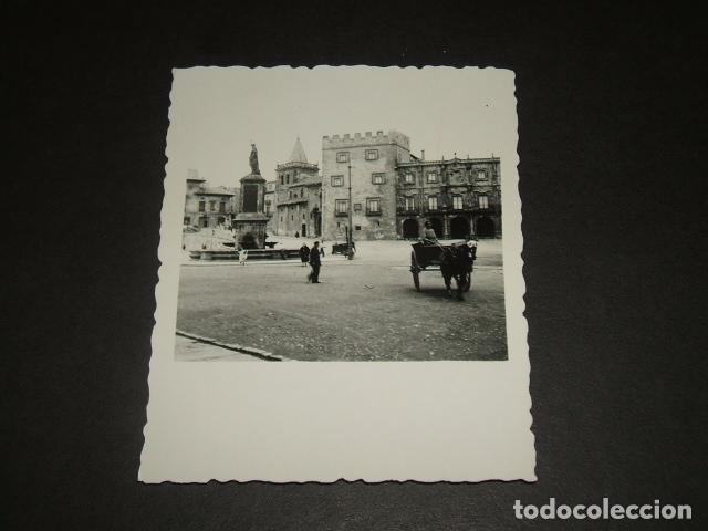 Fotograf&iacute;a antigua: GIJON ASTURIAS PALACIO Y PLAZA DE REVILLAGIGEDO A&Ntilde;OS 406,5 X 7,5 CMTS
