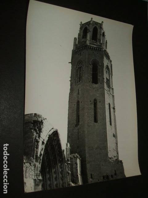 Antique Photography: LERIDA TORRE DE LA CATEDRAL ANTIGUA  FOTOGRAFIA ANTIGUA POR VIAJERO FRANC&Eacute;S 13 X 18 CMTS