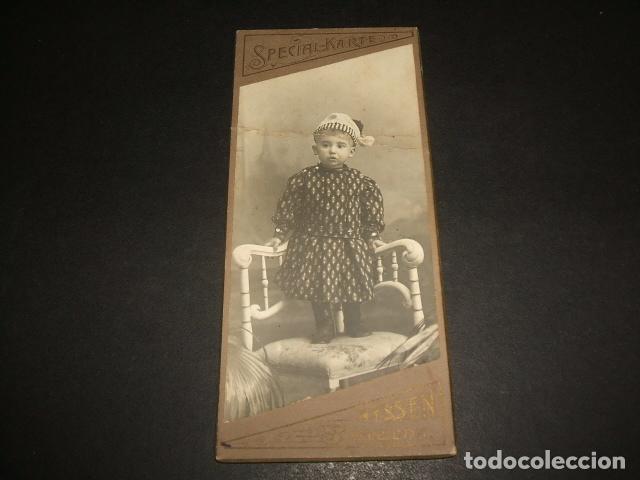 Fotografia antiga: RETRATO DE NI&Ntilde;O NYSSEN FOTOGRAFO FOTOGRAFIA