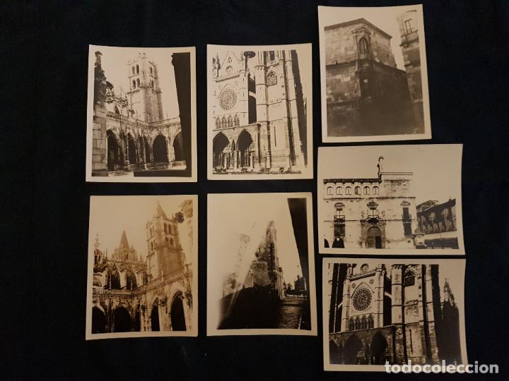 Fotograf&iacute;a antigua: LEON 7 FOTOGRAFIAS 1926 8,5 X 11 CMTS