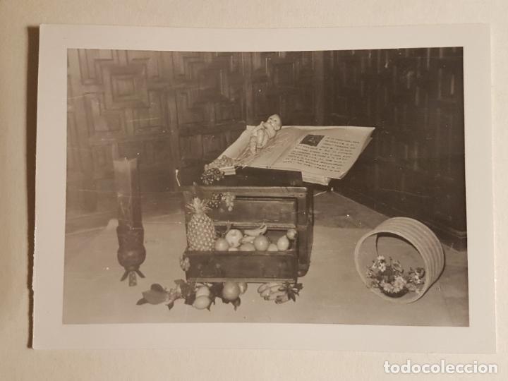 Fotograf&iacute;a antigua: BODEGON CON FRUTAS Y NI&Ntilde;O JESUS