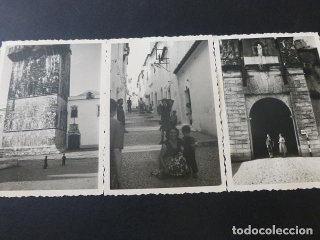 Fotografia antiga: ESTREMOZ PORTUGAL 3 FOTOGRAFIAS 1954 7,2 X 10,2 CMTS