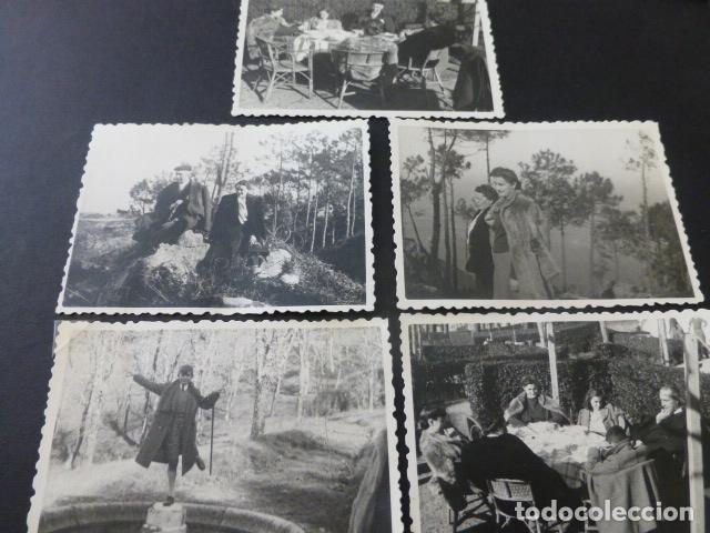 Fotograf&iacute;a antigua: SAN SEBASTIAN GRUPO EN EL MONTE ULIA 5 FOTOGRAFIAS ANTIGUAS 1944 6,5 X 9 CMTS
