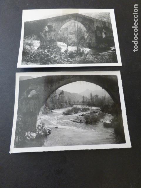 Fotograf&iacute;a antigua: CANGAS DE ONIS ASTURIAS 2 FOTOGRAFIAS ANTIGUAS 6 X 9 CMTS