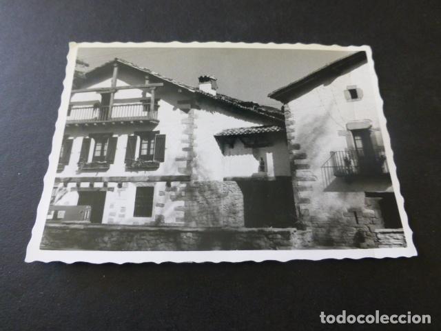 Fotograf&iacute;a antigua: SORAUREN NAVARRA ASPECTO URBANO ANTIGUA FOTOGRAFIA 7 X 10 CMTS