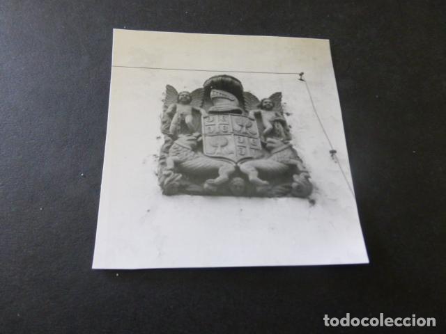 Photographie ancienne: IRURITA NAVARRA ESCUDO DE ECHAIDE FOTOGRAFIA ANTIGUA 6 X 6 CMTS