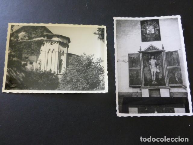 Alte Fotografie: A&Ntilde;UA ALAVA IGLESIA 2 FOTOGRAFIAS ANTIGUAS 7 X 10 CMTS