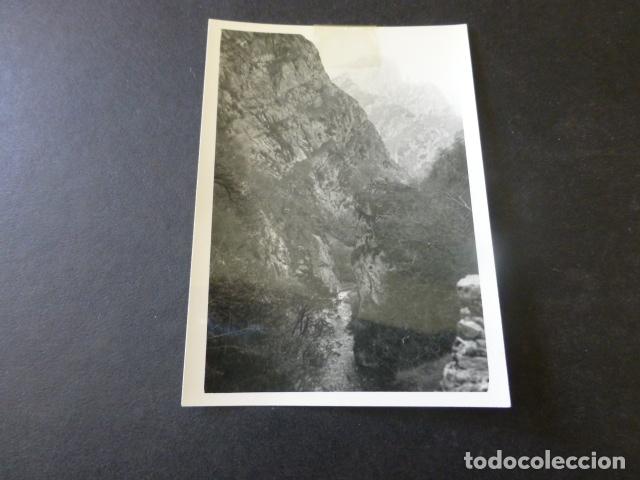 Alte Fotografie: DESFILADERO DEL SELLA ASTURIAS CAMINO DEL PONTON FOTOGRAFIA ANTIGUA 6 X 9 CMTS