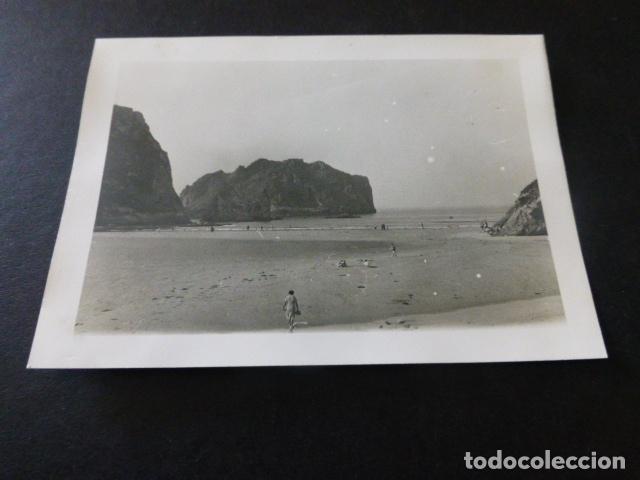 Fotograf&iacute;a antigua: LA FRANCA ASTURIAS PLAYA ANTIGUA FOTOGRAFIA 7,5 X 10,5 CMTS