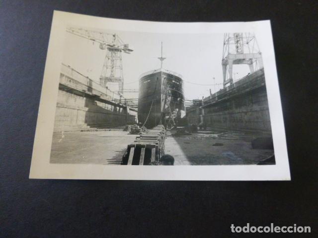 Alte Fotografie: CADIZ DIQUE NUESTRA SE&Ntilde;ORA DEL ROSARIO ANTIGUA FOTOGRAFIA 7,5 X 10,5 CMTS