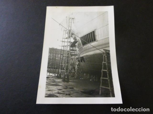 Fotograf&iacute;a antigua: CADIZ DIQUE NUESTRA SE&Ntilde;ORA DEL ROSARIO ANTIGUA FOTOGRAFIA 7,5 X 10,5 CMTS