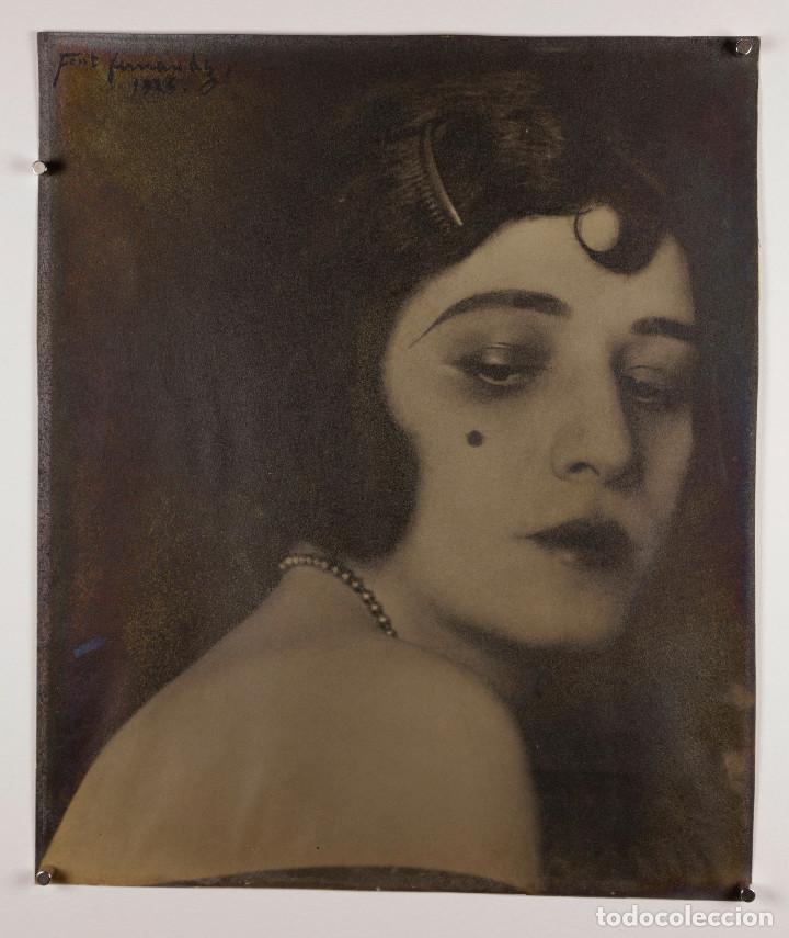 Photographie ancienne: Artista por identificar, a&ntilde;o 1926. Fotograf&iacute;a de Font Fern&aacute;ndez. 30x35 cm.