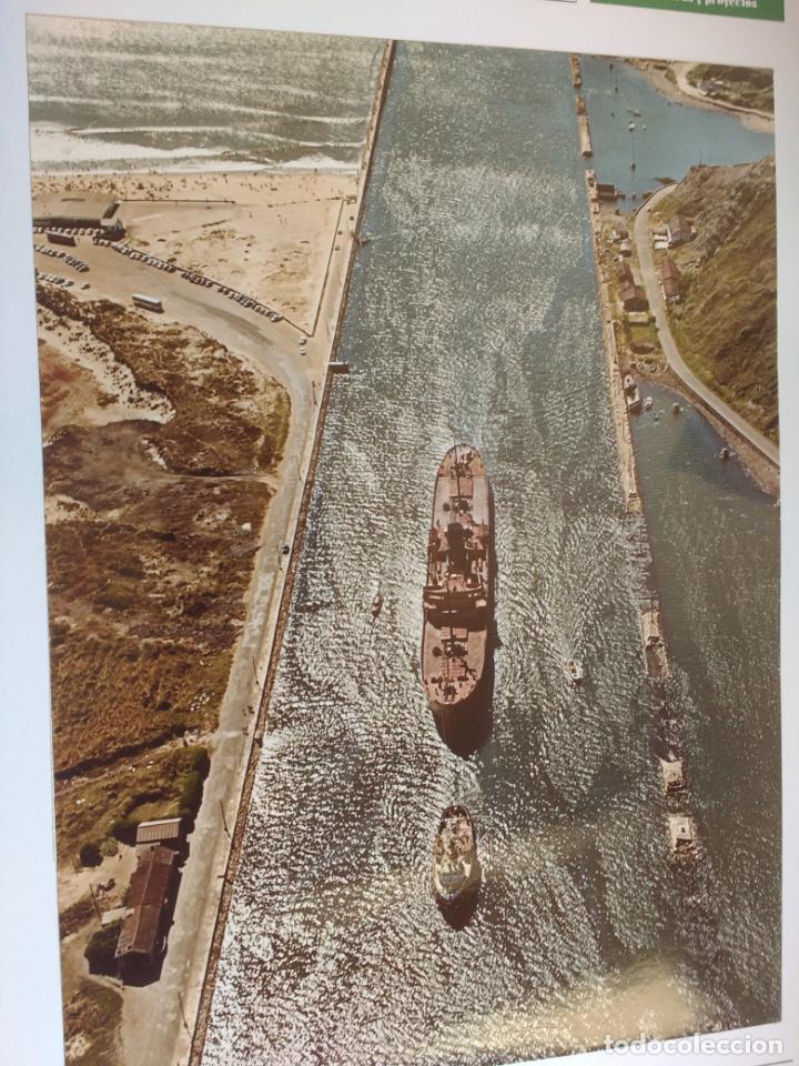 Fotografia antica: FOTOGRAFIA AEREA CANAL DE ENTRADA EN LA RIA DE AVILES. ASTURIAS.