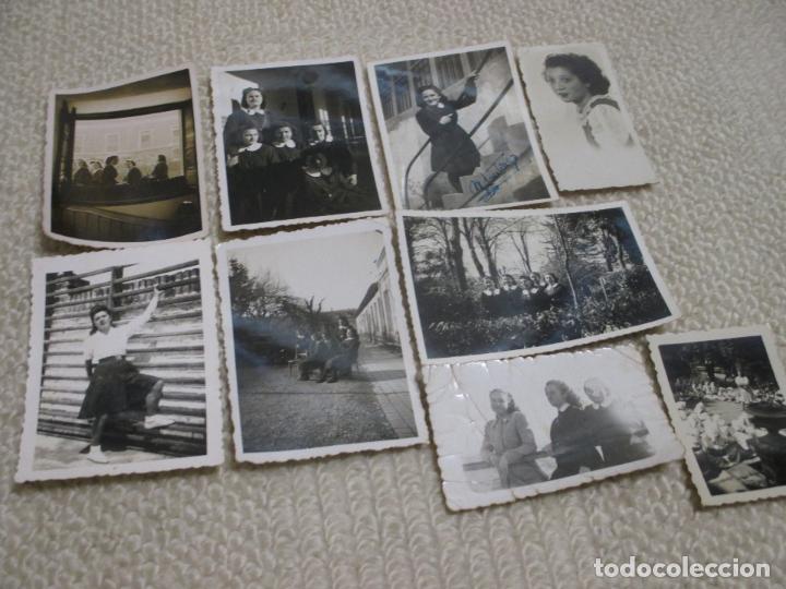 Photographie ancienne: Fotograf&iacute;as de colegialas en colegio femenino en a&ntilde;o 1943, lote 9 fotos
