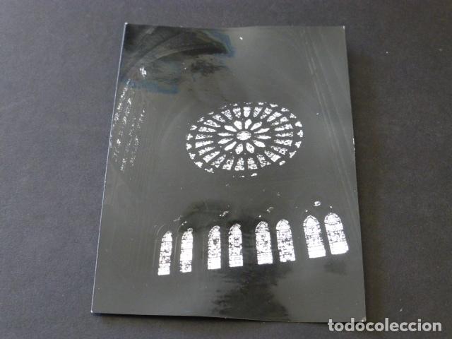 Fotografia antica: leon vidrieras de la catedral antigua fotograf&iacute;a 7,5 x 10,5 cmts