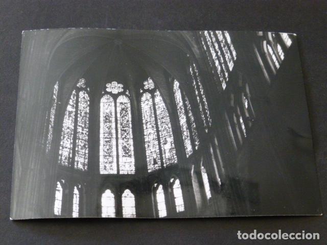 Alte Fotografie: leon vidrieras de la catedral antigua fotograf&iacute;a 7,5 x 10,5 cmts