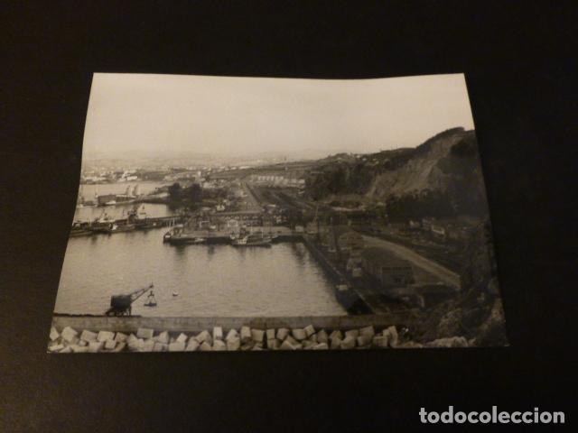 Alte Fotografie: gijon asturias puerto del musel antigua fotograf&iacute;a 7,5 x 10,5 cmts